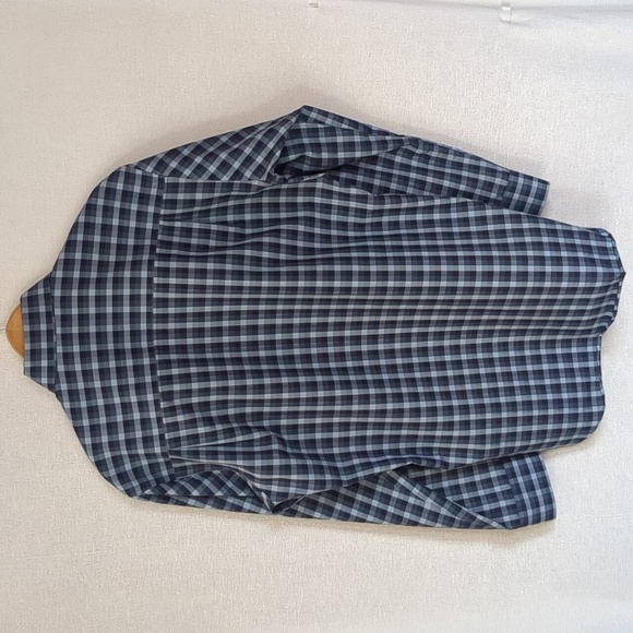 Forsyth of Canada Men's Long Sleeve Button Down Shirt Size Medium Blue Plaid - Picture 7 of 10